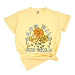 Simply Sage Market Grow Wild Sun Child Colorful Garment Dyed Tee - 1 of 4