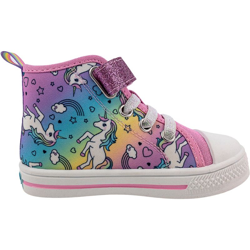 Rainbow Daze Toddler Shoes,HI Top Sneaker Slip On, 3 of 9