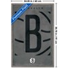 Trends International NBA Brooklyn Nets - Logo 25 Framed Wall Poster Prints - 3 of 4
