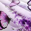 Hachikiko Lavender Butterfly Comforter Set - Queen Size 3PCS (1 Comforter + 2 Pillowcases)-Colorful 3D Print,Ultra-Soft Microfiber ,Queen Size - 4 of 4
