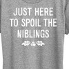 Women's - Instant Message - Just Here To Spoil The Niblings Christmas Short Sleeve Graphic T-Shirt - 2 of 4