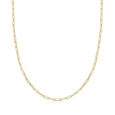 Ross-Simons Italian 18kt Yellow Gold Paper Clip Link Necklace
