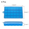 Unique Bargains Silicone Square Easy Ice Release 24 Grid Ice Cube Trays - 2 of 4