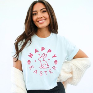 Simply Sage Market Happy Easter Eggs Garment Dyed Tee - 1 of 4