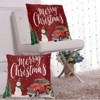 Pillow Covers Christmas Truck Snowman Festive Decorative Throw Pillow Case - 3 of 3