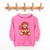 Valentine Teddy Bear Beanie - Toddler Hoodie - 2 of 4