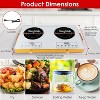 Angel Sar Double Burner Electric Cooktop, 110V 2x3500W Hot Plate with 4 Preset Modes, 11-Level Power Control - 3 of 4