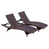 PAGED Patio Chaise Lounges Set of 2 Wicker Recliner Tiltable Lounge Chair for Garden, Poolside - 4 of 4