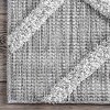 Nuloom Carly Raised Fishnet Trellis Indoor Area Rug, 5' x 8', Gray - 3 of 4
