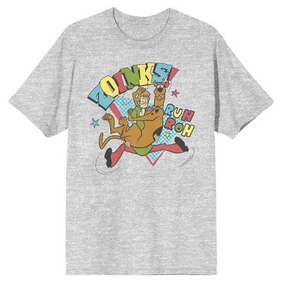 Scooby Doo Shaggy Zoinks! Gray Boy's Short-Sleeve T-shirt-Small