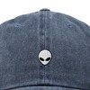 Dalix Lil Alien Embroidered Cotton Cap Outdoor Space Nature Dad Hat Mens - 2 of 4