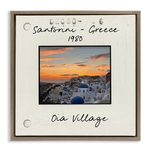 Stupell Industries Greece Travel City View Floating Frame Canvas Art - 1 of 4