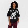 Women's Billie Eilish Hit Me Hard and Soft Oversized Short Sleeve Graphic T-Shirt - Black - 2 of 3