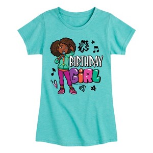 Girls' - Karma's World - Birthday Girl Fitted Short Sleeve Graphic T-Shirt - 1 of 4