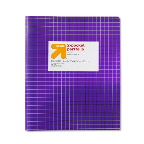 2 Pocket Plastic Folder With Prongs Red - Up & Up™ : Target