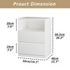 ATJafurn Modern Nightstands Storage Drawers Cabinet, Freestanding Floor Cabinet With 2 Drawers For Living Room and Dining Room - 4 of 4