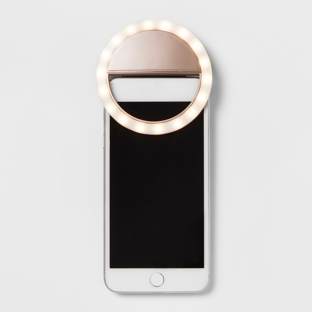 heyday Cell Phone Selfie Light - Metallic Rose Gold