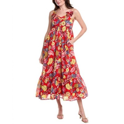 Women's Fruit Motif Maxi Dress - Fate