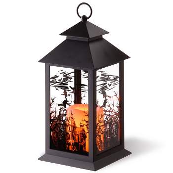 12" Battery Operated LED Witch Halloween Lantern - National Tree Company
