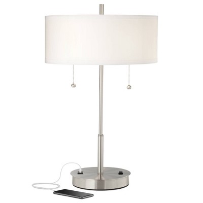 Bedside lamp with store outlet