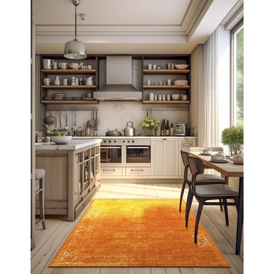 Casino Sofia Vintage Orange Rectangular Area Rug