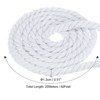 Unique Bargains Natural Twisted Cotton Rope 3 Strand Tug of War Rope with Sealing Tape - 2 of 4