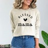 Simply Sage Market Women's Graphic Sweatshirt Blessed Mama Heart - 2 of 3