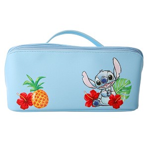 Disney Lilo and Stitch Quilted Travel Cosmetic Bag - 1 of 4