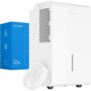 hOmeLabs 4,500 Sq. Ft. WiFi-Enabled Dehumidifier with Pump - Superior Moisture Removal & Humidity Control - 50 Pint - 1 of 4