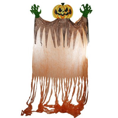 Northlight 11' Scary Hanging Jack-O-Lantern Halloween Decoration