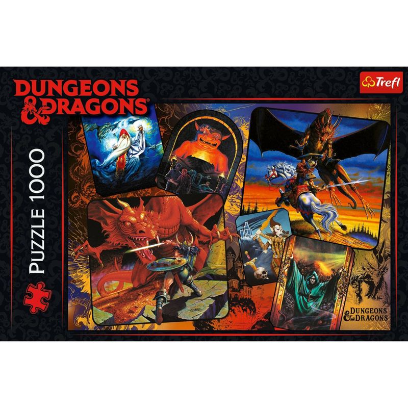Trefl The Origins of Dungeons & Dragons Jigsaw Puzzle - 1000pc: Fantasy Theme, Brain Exercise, Flax Fiber Structure, 1 of 4