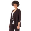 Rekucci Curvy Woman Travel in Style  Open Front Throw Over Jacket – Cozy, Versatile & Travel Friendly - 2 of 4