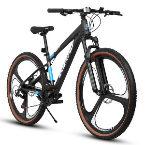 VisioGear Bicycles, 27 inch Mountain Bike, 21-Speed Mountain Bike for Women and Men, Black, 71.5"*27"*39" - 1 of 4