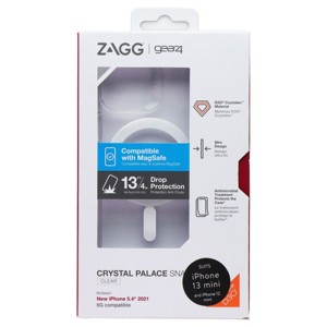 ZAGG Crystal Palace Snap Case with For Magsafe for Apple iPhone 13 mini - Clear - 1 of 1