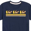 Boys' - Pokémon - Pikachu Eevee Friends Retro Stripe Short Sleeve Graphic T-Shirt - 2 of 4