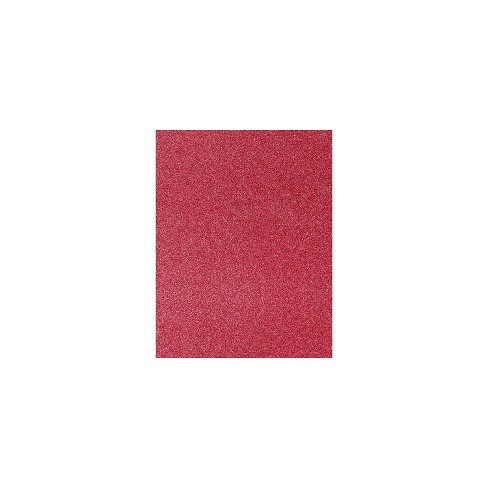 LUX 105 lb. Cardstock Paper 8.5 x 11 Holiday Red Sparkle 50 Sheets/Pack  (81211-C-MS08-50)