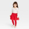 Toddler Girls' 'Loved' Tulle Dress - Cat & Jack™ Cream - image 3 of 4