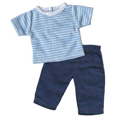 Colorful 10-Piece Doll Clothes Set for 16" Dolls