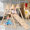 BABYYER Jungle Gym, Foldable Wooden Playset with Swing, Slide, Ladder and Climbing Wall, Kids Indoor Playground for Ages 2 to 6 - 2 of 4