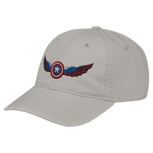 Unisex Captain America: Brave New World Wings Shield Falcon Dad Hat - Stone - L/XL - 1 of 2