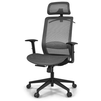 Costway Ergonomic Mesh Office Chair Adjustable High Back Chair W/ Lumbar  Support : Target