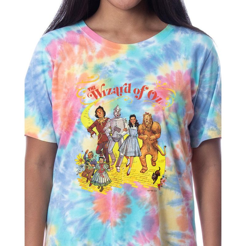 The Wizard of Oz Women's Movie Film Pajama Dorm Sleep Shirt Nightgown Multicolored, 2 of 5