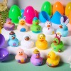 Joyfy Prefilled Easter Eggs with Rubber Ducks, Easter Basket Stuffers for Kids Easter Party Favors, Easter Egg Hunt, Classroom Gifts - 2 of 4