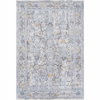 Hauteloom Finn Silver Blue Area Rug
