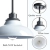 Claxy White Pendant Light Fixture Modern Kitchen Islands Pendant Light Metal Rod - 2 of 4