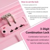 24 Inch Pink Hardshell Luggage Lightweight Durable ABS Suitcases with Double Wheels Expandable Checked - 4 of 4