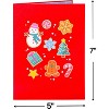 Paper Love 3D Pop Up Christmas Card | Holly Jolly Christmas Greeting Card for Christmas or Holiday Season | 5" x 7" w/Envelope & Note Tag - 2 of 4
