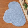 Collections Etc Sunsplash Braided Two-Tone Accent Rug - 3 of 3