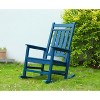 Lyngins Outdoor Rocking Chair with Widened Armrests,Contoured Seat,Glider Rocking Chair,Polyester Accent Chair for Bedroom,Living Room,Garden - 2 of 4