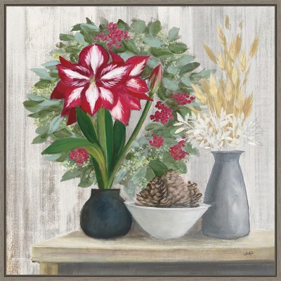 Amanti Art Natural Holiday Light by Julia Purinton Canvas Wall Art Print Framed 22-in. x 22-in.